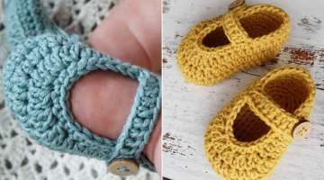 Easy and Quick! How to Crochet Baby Shoes