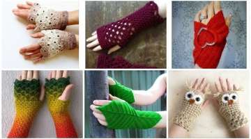 Latest Stylish & trendy demanding crochet fingerless gloves designs