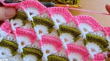 Very Easy Super Knitting Crochet beybi blanket...