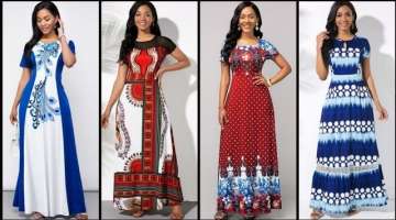Most Beautiful Attractive And Stylish Designer Printed Long Maxi Dresses For Stylish Girls