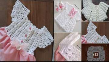 Crochet Knitting Baby Dress Models