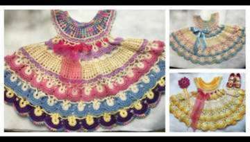 Fantail Summer Baby Dress Crochet Pattern