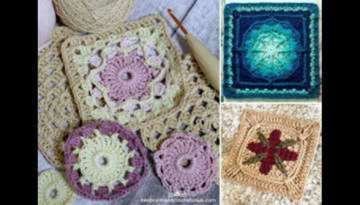 Free Crochet Bunny Granny Square Pattern
