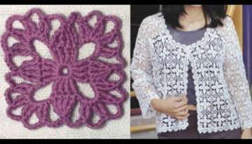 LEARN TO KNIT GRANY SQUARE FOR CROCHET BLOUSE(video)