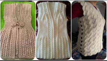 The most beautiful models of knitted vests for women