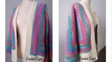 CÓMO HACER UN CÁRDIGAN CON 2 Hexágonos ❄️???? #CARDIGAN #crochet