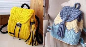 Most Beautiful and Attractive Crochet Bags patterns free crochet handbags purse shoulder bags ide...