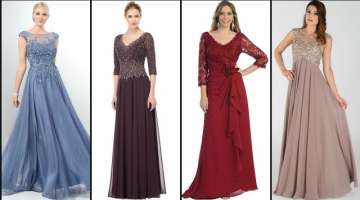 Gorgeous And Fabulous Floor Length Aline Evening Gown/Prom Dresses /Mother Of The Bride Dresses