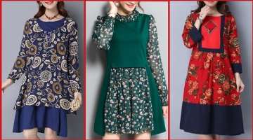 Simply Stylish And Classy Casual Wear Cotton Patch Work /Printed Shift Dresses