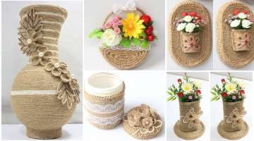 5 Jute craft ideas | Home decorating ideas handmade