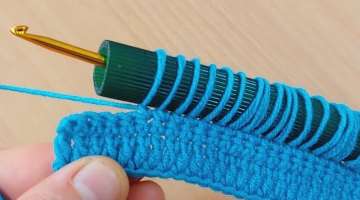 Crochet knitting with super hose 