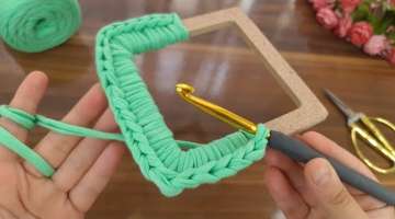 SO EASY EVERYONE CAN DO IT! ‼️ I crochet for the WOODEN HANDLE and I love the result