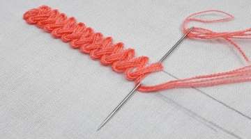 Braid Stitch or Cable Plait Stitch border design
