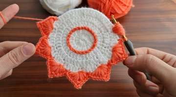 Super very beautiful easy crochet knitting motif making