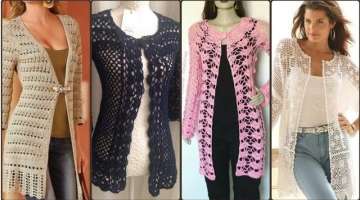 Most beautiful creative crochet handknit vest blouse top pattern designs for woman