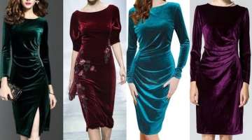 fabulous and gorgeous stylish bodycon dresses/valvet party wear sheath bodycon dresses design 202...
