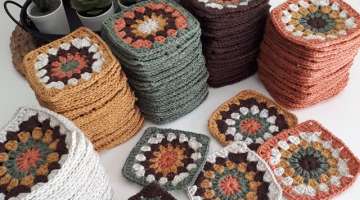 Motif yapımı /kolay motif yapımı/knitting motif/motivo de tejer/granny square blanket