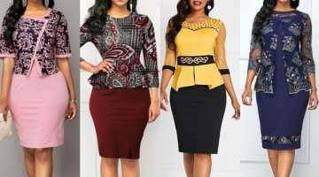 women formal two peace office business suits/slim work skirts shirts dresses with lace appliqu wo...