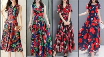 Gorgeous And Fabulous New Styles Women's Flowers Print Maxi Dresses 2021