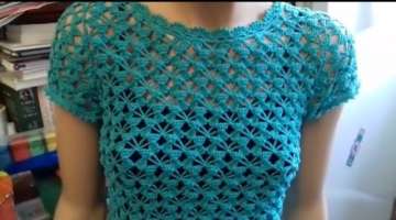 crochet girls top design knitting