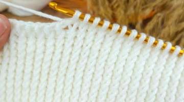 Wow...???????? Super Easy Tunisian Crochet Baby blanket for beginners online Tutorial #crochet #t...