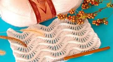 AMAZING-Beatiful water wave knitting pattern 