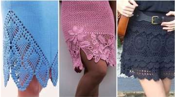 Mind blowing And Amazing Crochet Kintted Handmade Partten Skirts Designs For Beautiful Women