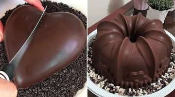 My Favorite White and Dark Chocolate Cake Decorating Ideas | Best Chocolate Cake Compilation