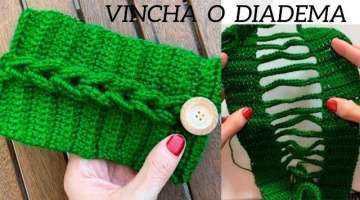 Diadema o Vincha (A CROCHET PASO A PASO)