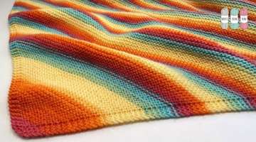 How to Knit a Corner to Corner (C2C) Garter Stitch Blanket 