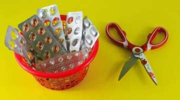 Amazing Craft Ideas With Empty Medicine Packets...