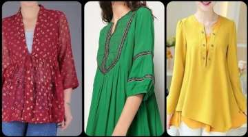 elegance new tunic top designs for teen age girls