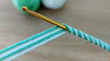 Super Very Very Easy Tunisian Crochet Knitting Model 